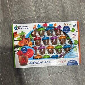 Brand new learning resources Alphabet Acorns Activity Set - Multicolor